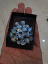 Multi Fire Moonstone Teardrops Lot 25Pc Cabochons - The LabradoriteKing