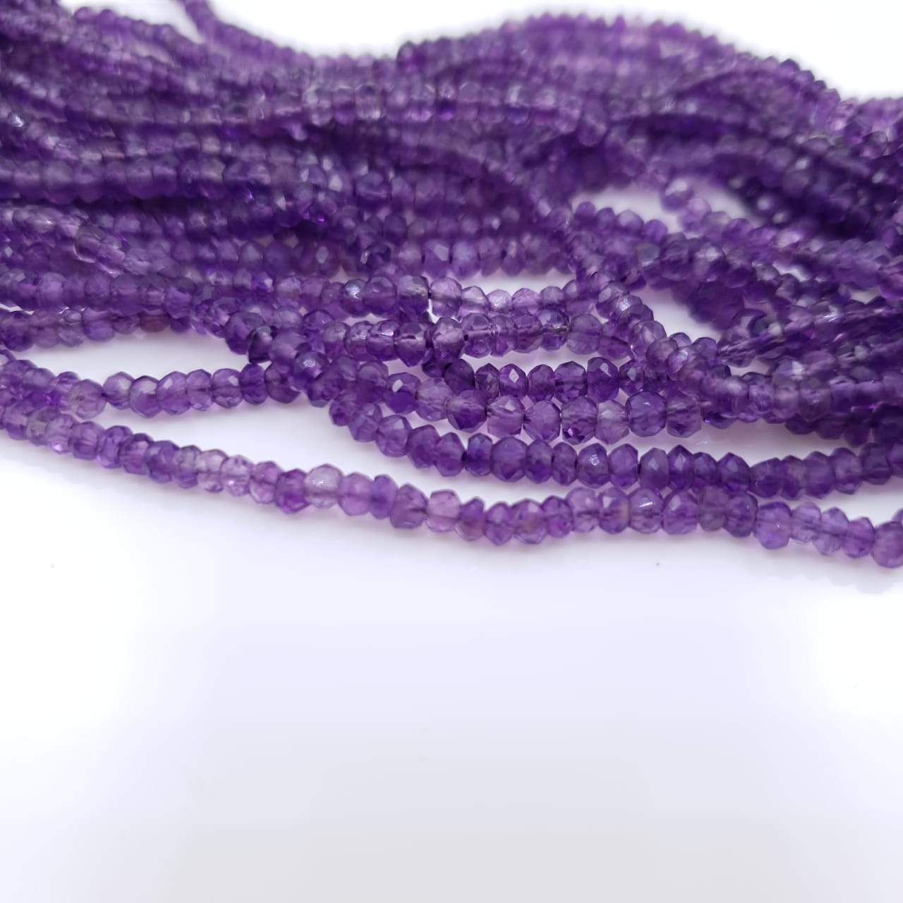 Natural African Amethyst Dark Beads 2mm | Faceted | 14" Inches - The LabradoriteKing