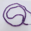 Natural African Amethyst Dark Beads 2mm | Faceted | 14