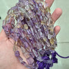 Natural Ametrine Beads 12 Inches | 15-25mm Faceted Tumbels - The LabradoriteKing