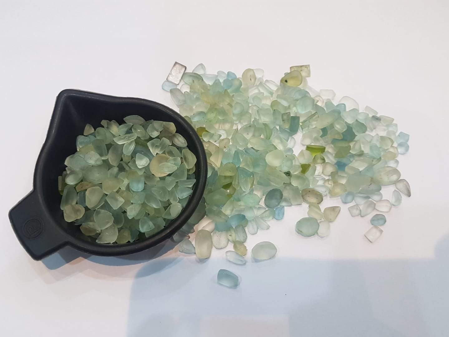 Natural Aquamarine Matte Finish 6-12mm Mix Lot of 50pcs - The LabradoriteKing