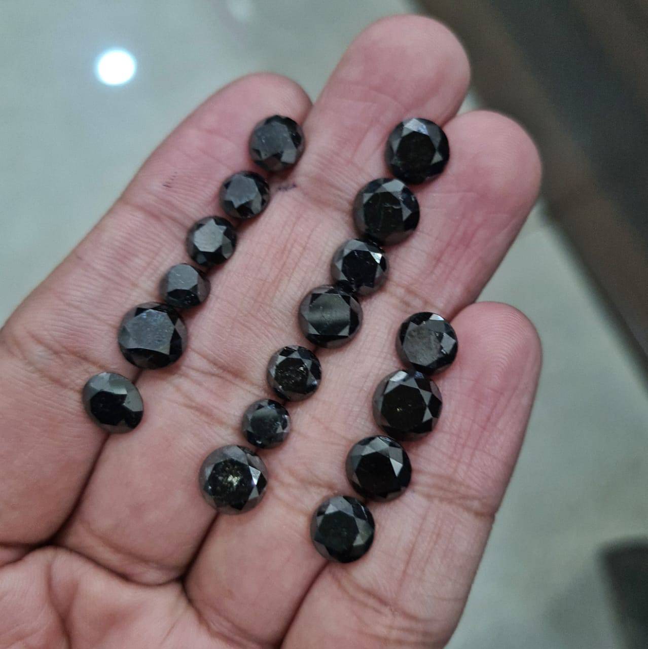Natural Black Diamond | 5-8mm Sizes - The LabradoriteKing