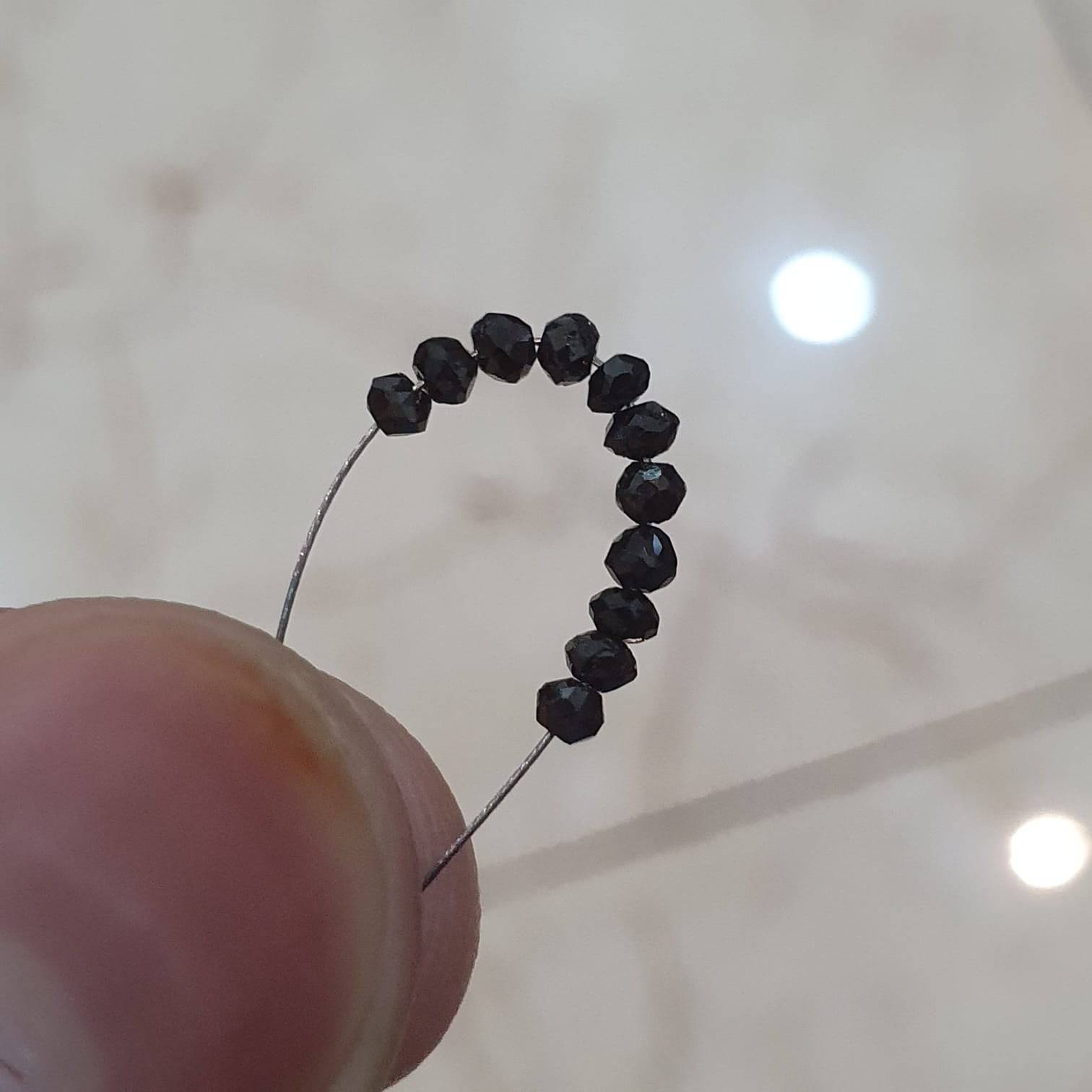 Natural Black Diamond Loose Beads 2-2.20mm / 20 Pcs - The LabradoriteKing