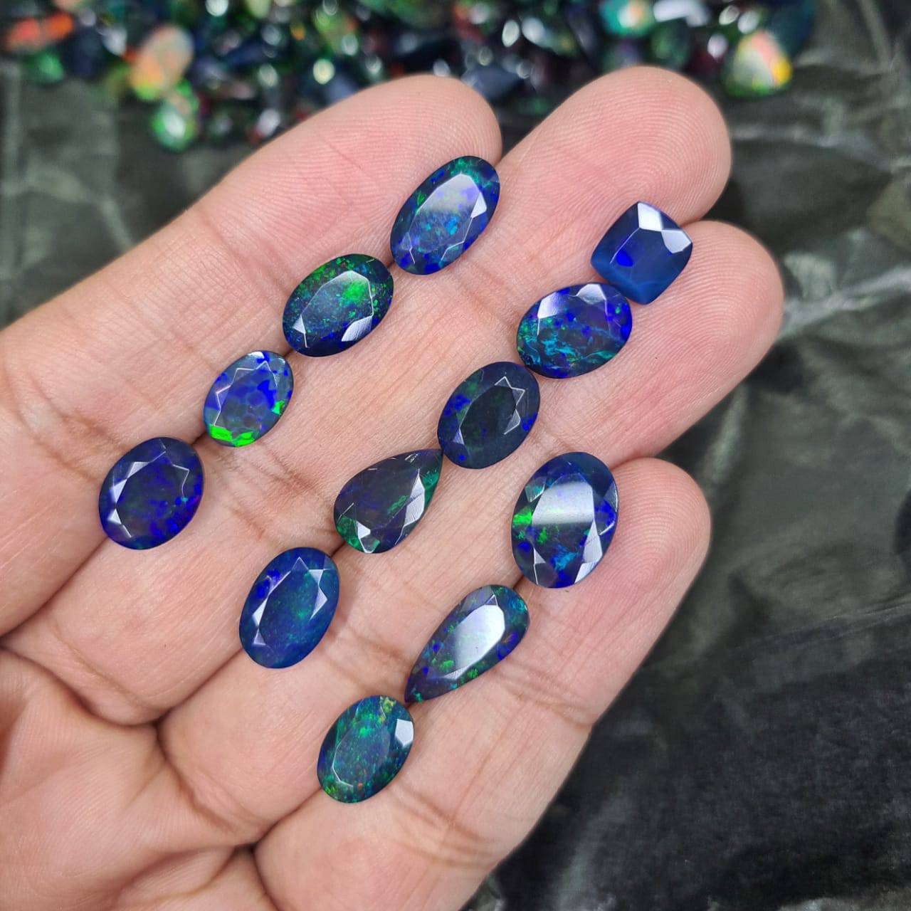 Natural Blue Opals | Smoked Blue Basw Opals - The LabradoriteKing