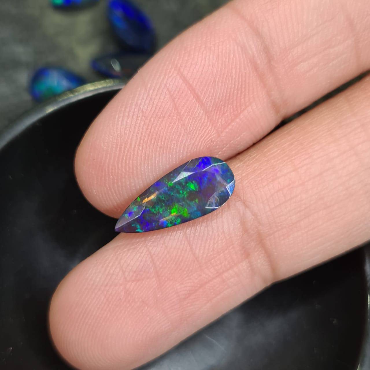 Natural Blue Opals | Smoked Blue Basw Opals - The LabradoriteKing