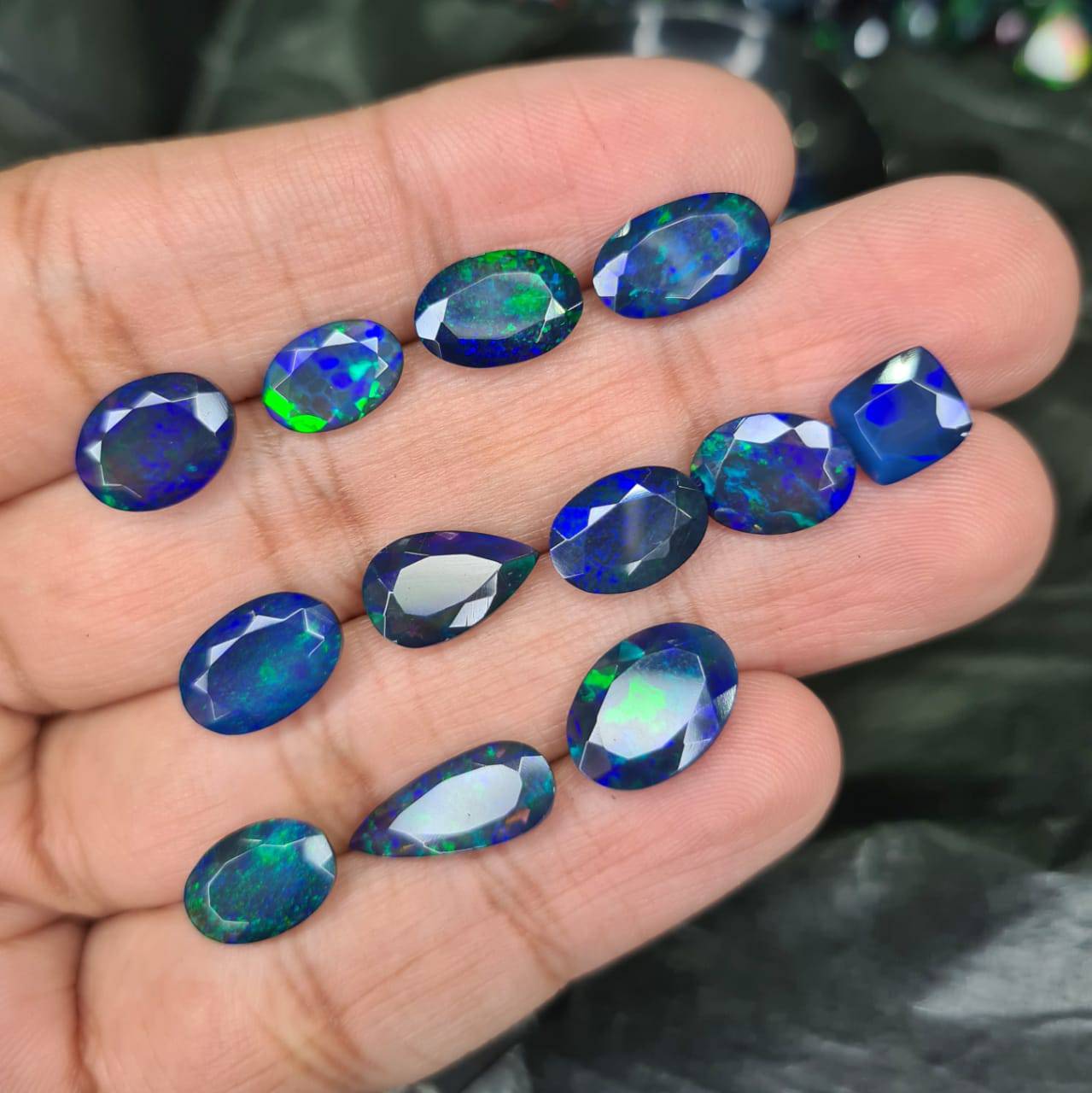 Natural Blue Opals | Smoked Blue Basw Opals - The LabradoriteKing