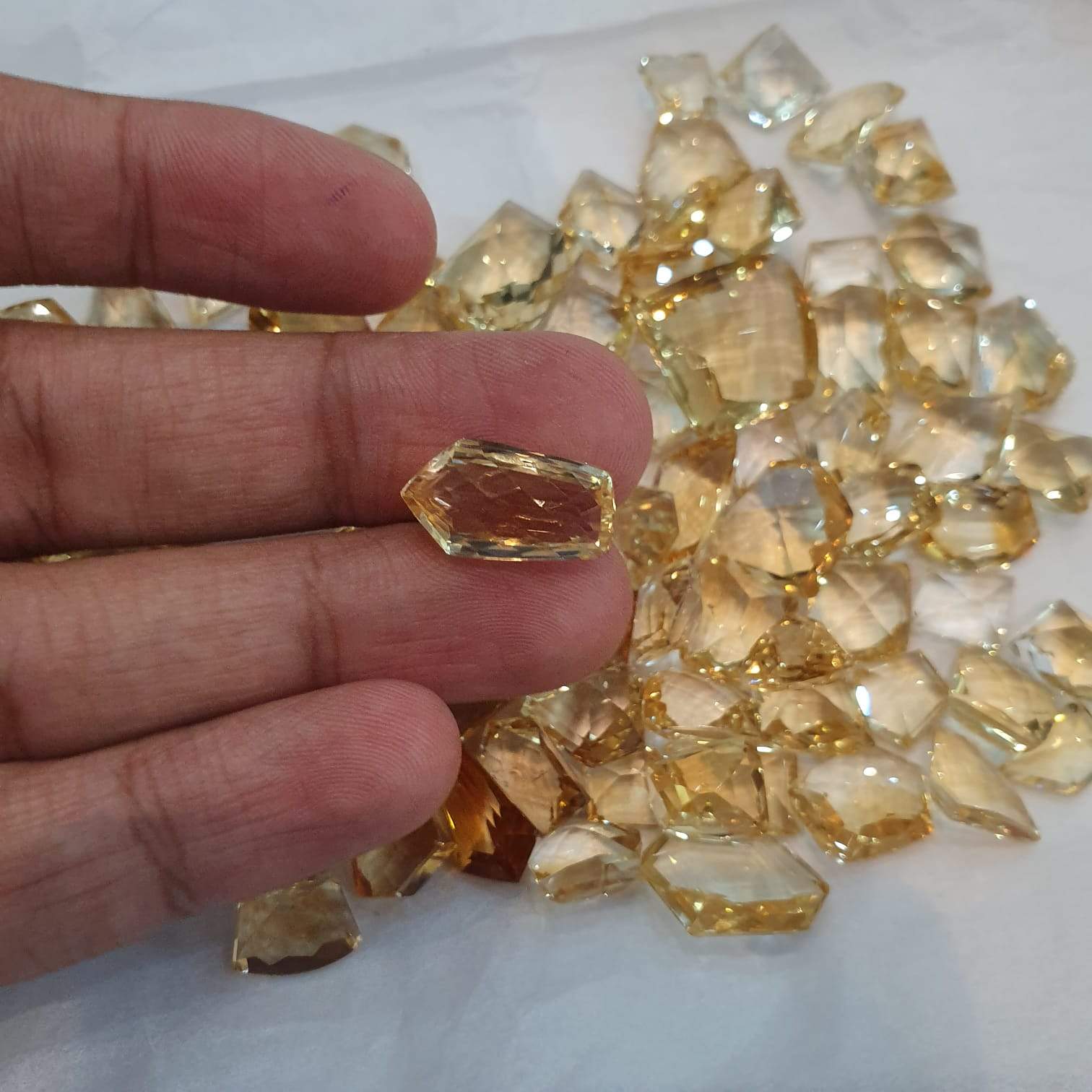 Natural Citrine Fancy Shapes 10pcs Lot 10mm Sizes - The LabradoriteKing