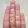 Natural Crystal Quartz 12mm Round Faceted 10Pcs Lot - The LabradoriteKing