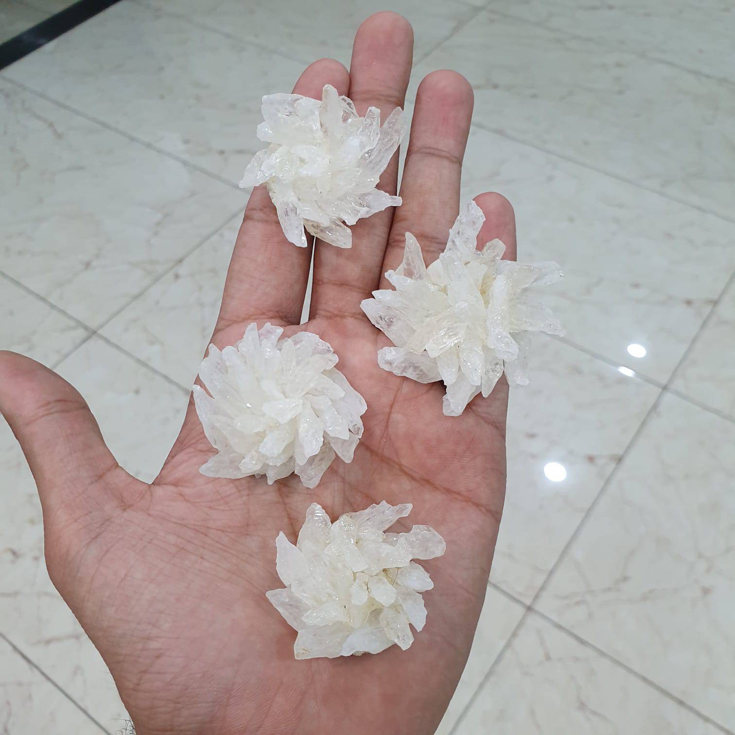 Natural Earth Crystal Quartz Clusters packed for Desk! - The LabradoriteKing