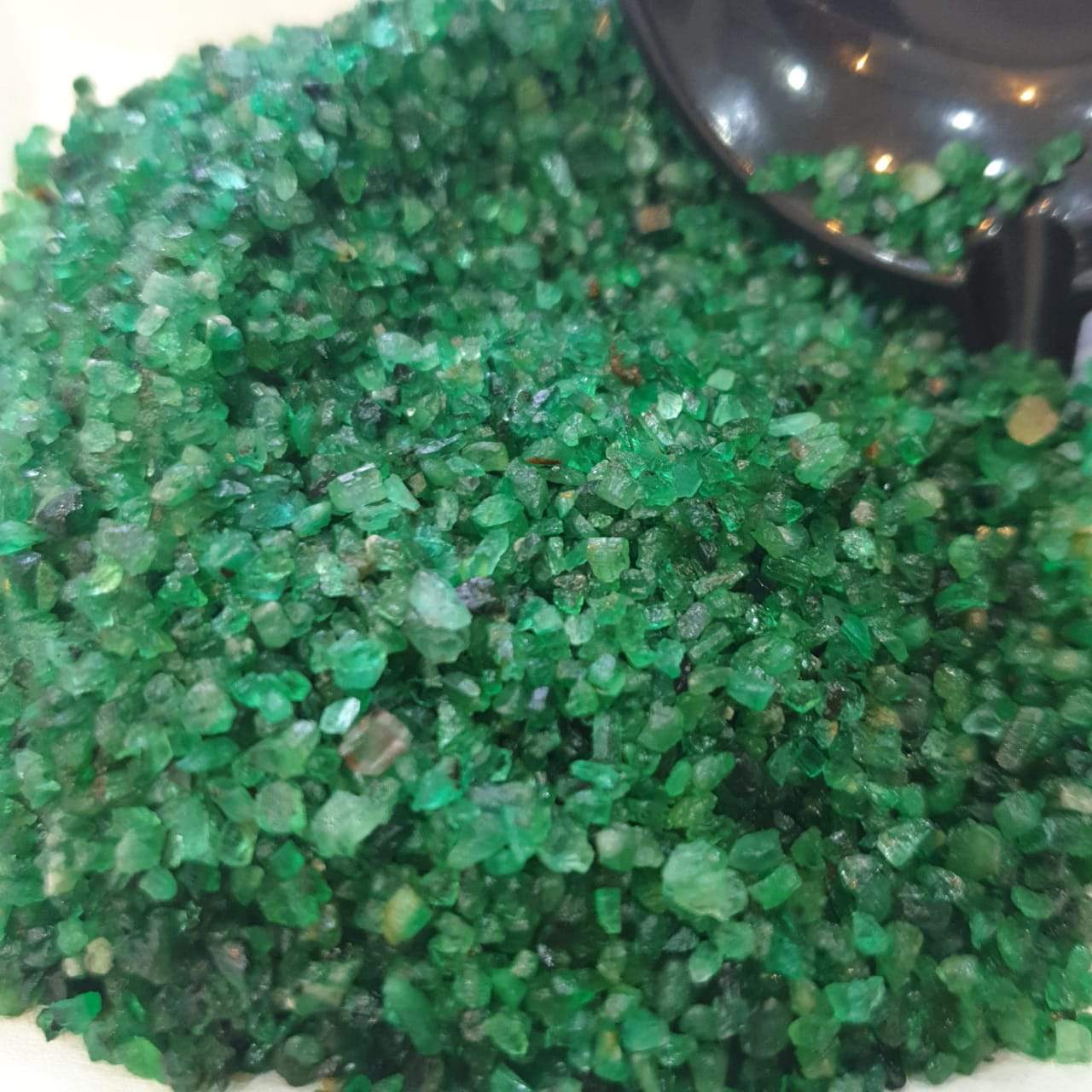 Natural Emerald Raw Chips from Fine Grade emeralds | Bottle - The LabradoriteKing