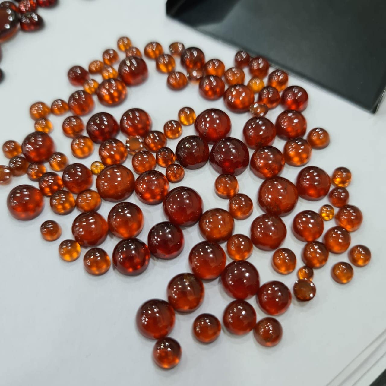 Natural Hessonite Garnet Cabochons | Natural Orange Colour - The LabradoriteKing
