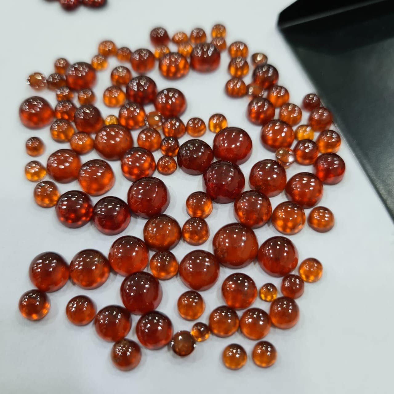 Natural Hessonite Garnet Cabochons | Natural Orange Colour - The LabradoriteKing