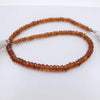 Natural Hessonite Garnets Beads 4mm | Faceted | 9