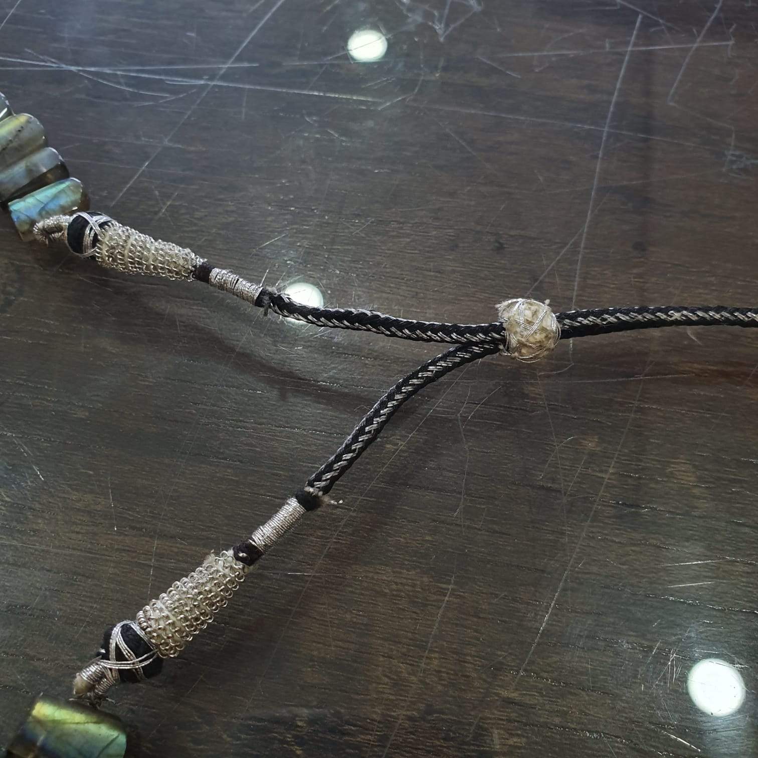 Natural Labradorite Necklace Beads 14-17 inches Adjustable - The LabradoriteKing