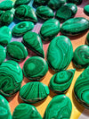 Natural Malachite Cabochons 22-40mm Sizes | Top Quality - The LabradoriteKing