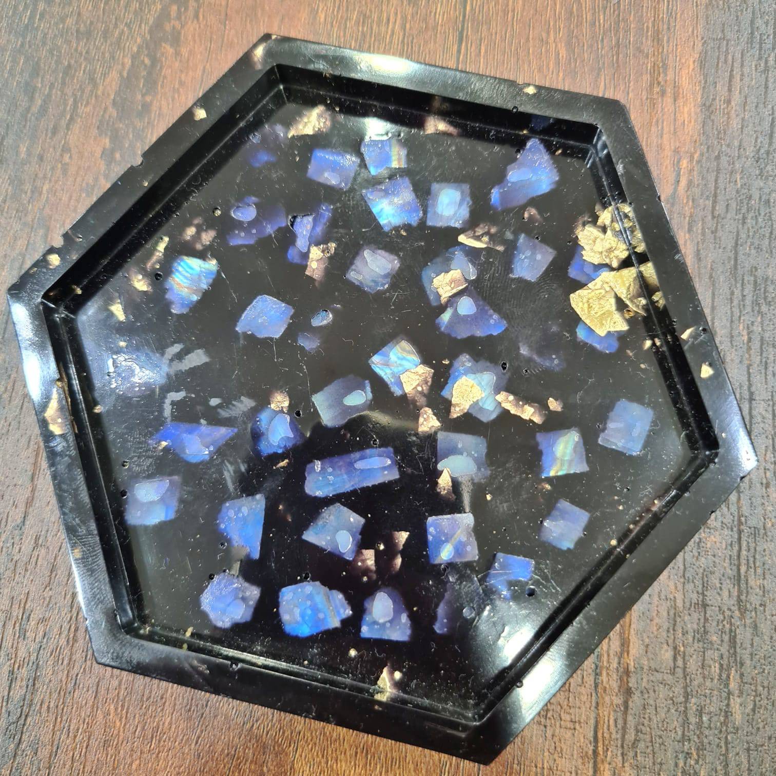 Natural Moonstone Star Tray or Coaster with Natural Moonstone |3 Inches - The LabradoriteKing