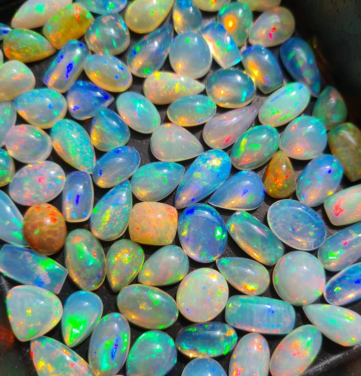 Natural Opal Big size Cabochons | 10-15mm | 3Ct - The LabradoriteKing