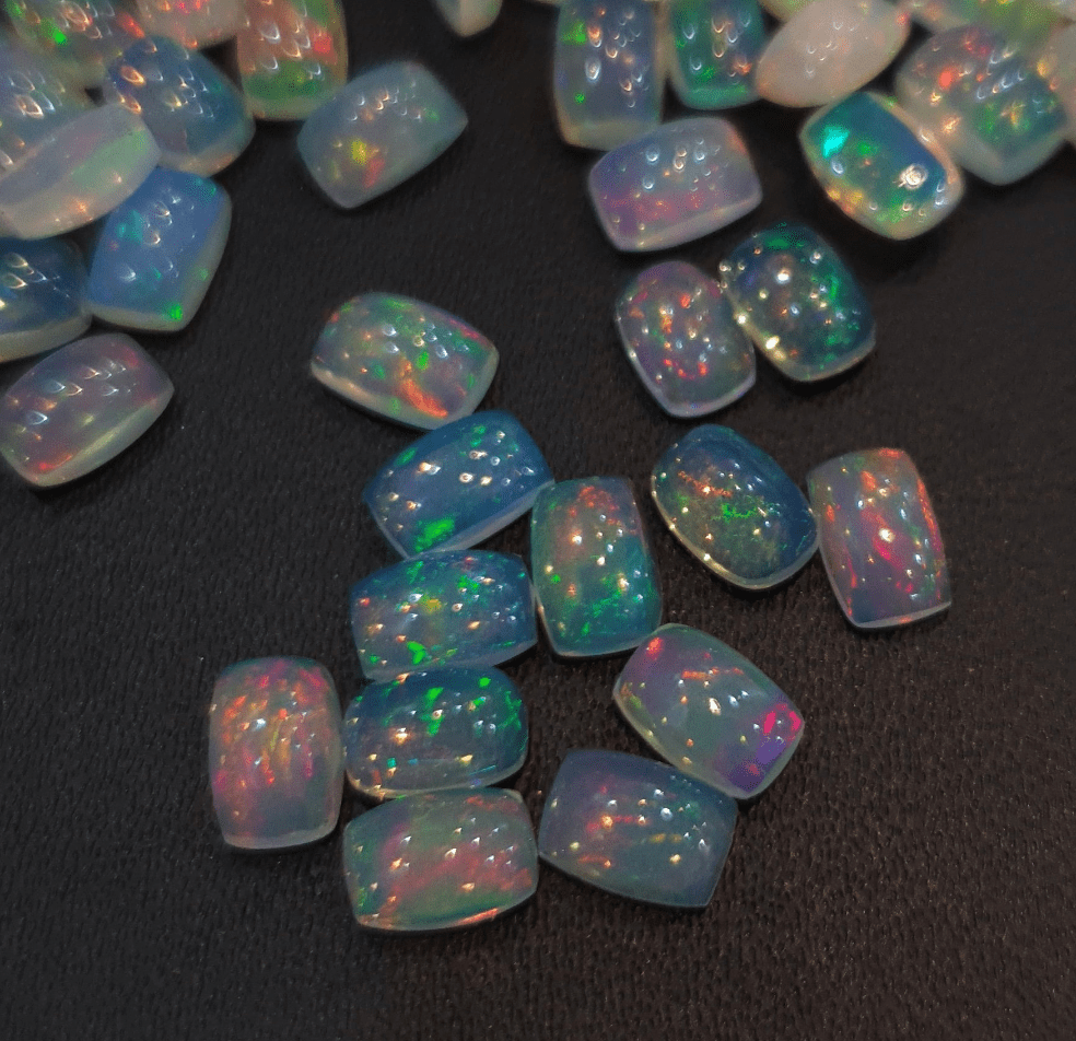 Natural Opal Rectangular | 6mm,7mm and 8mm Opal Cabochons - The LabradoriteKing