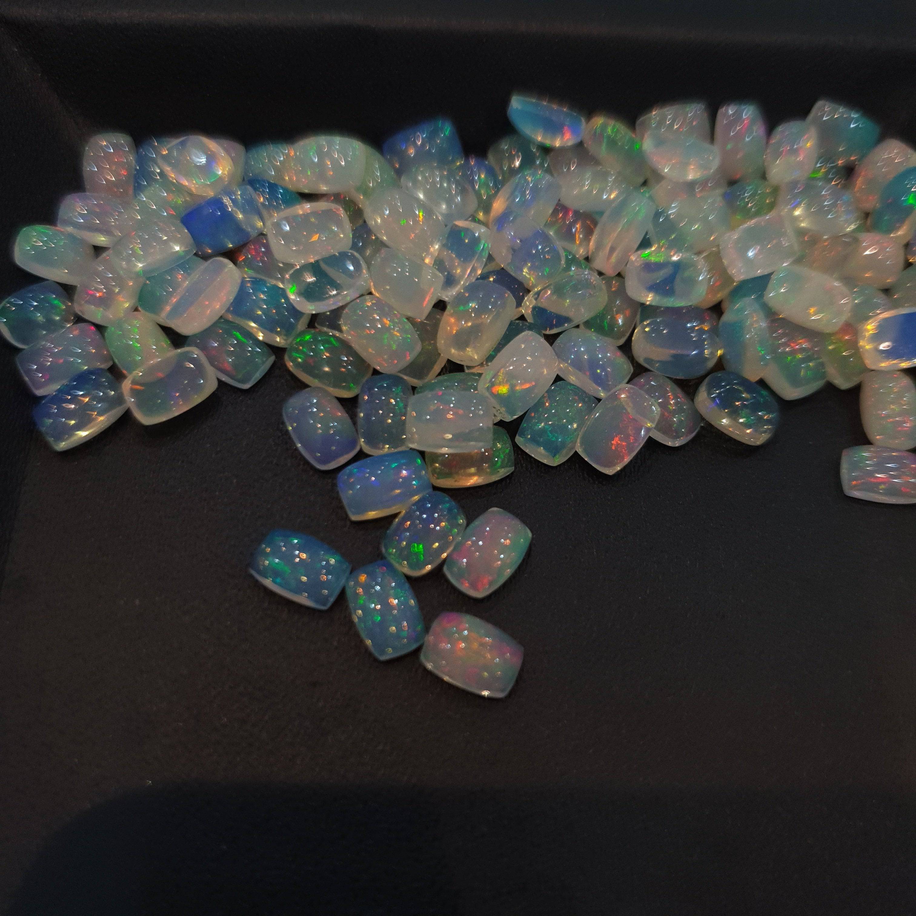 Natural Opal Rectangular | 6mm,7mm and 8mm Opal Cabochons - The LabradoriteKing