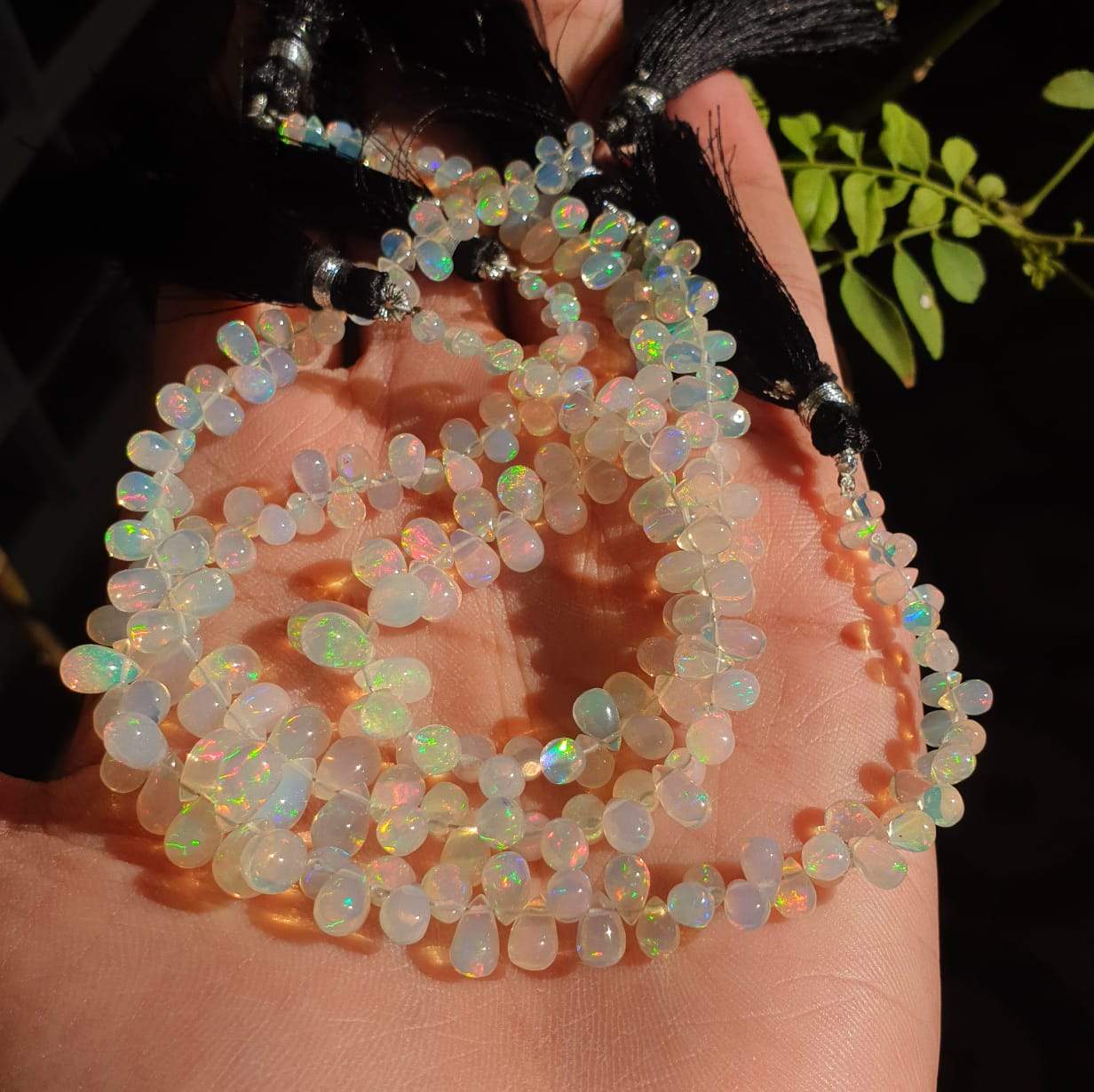 Natural Opal Tear Drops Top Drilled Beads | 5-8mm | 4-8 Inches Opals - The LabradoriteKing