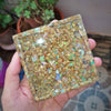 Natural Opal Tray | Resin Polished Tray with Natural Opals Roughs 4 Inches - The LabradoriteKing