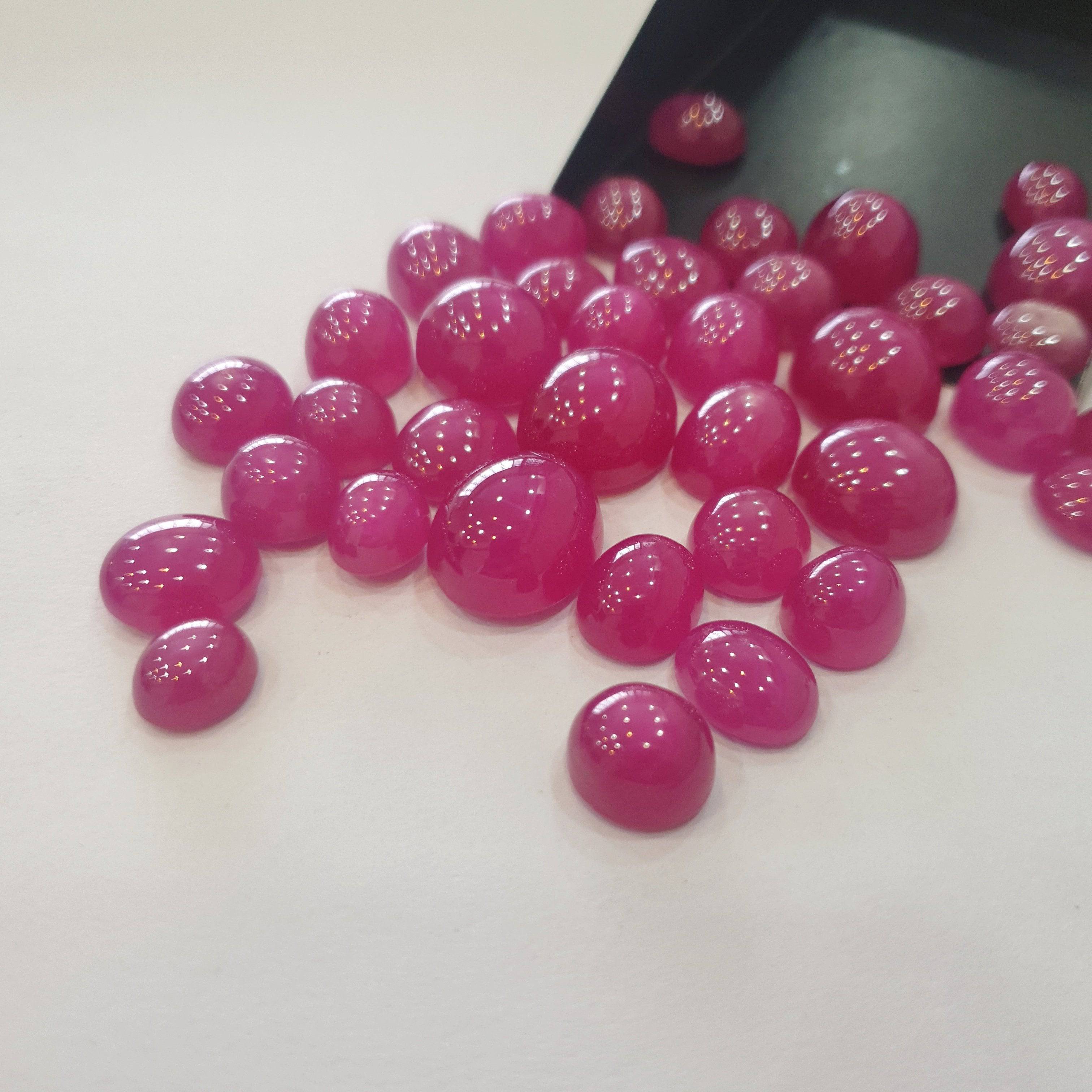 Natural Star Pink Ruby Cabochon from Thailand | 12-15mm - The LabradoriteKing