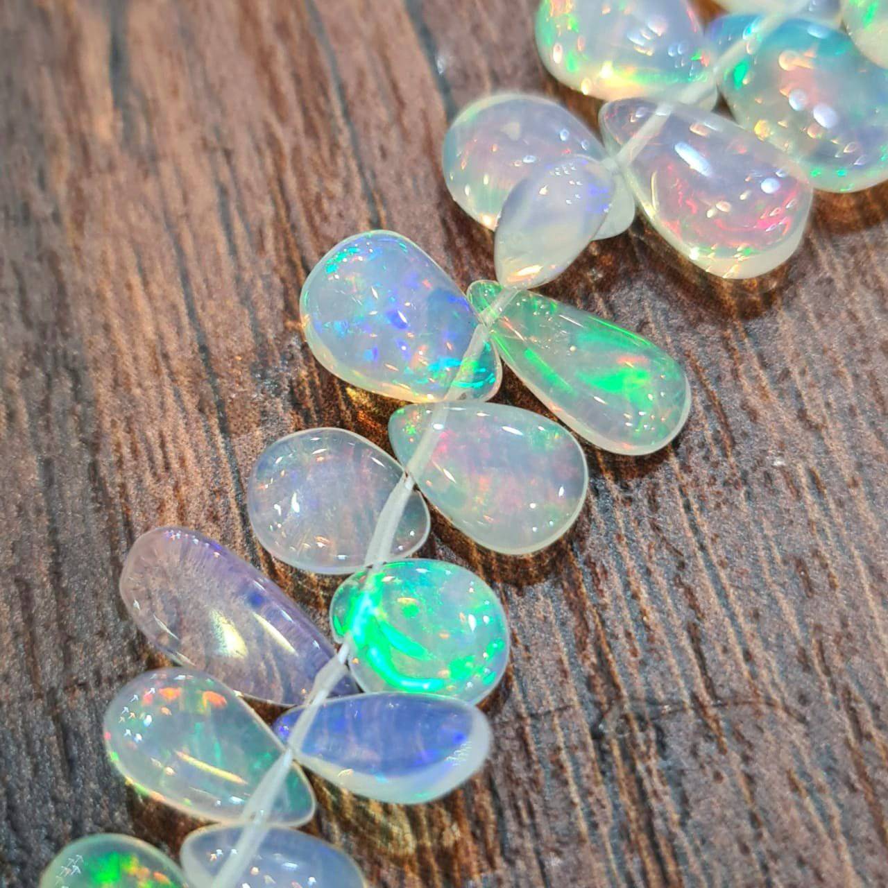 New🔥 Natural Opal Pears top drilled beads | 3-9mm Size | Good Quality - The LabradoriteKing