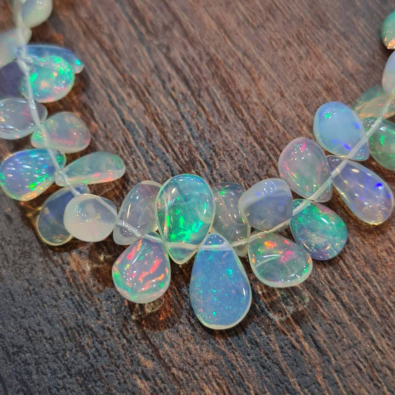 New🔥 Natural Opal Pears top drilled beads | 3-9mm Size | Good Quality - The LabradoriteKing