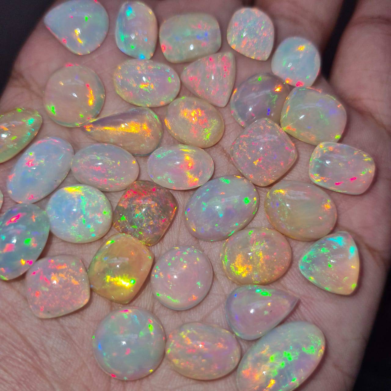 Offer🔥 Natural Opal Big size Cabochons | 9-12mm | 3-4 Ct - The LabradoriteKing