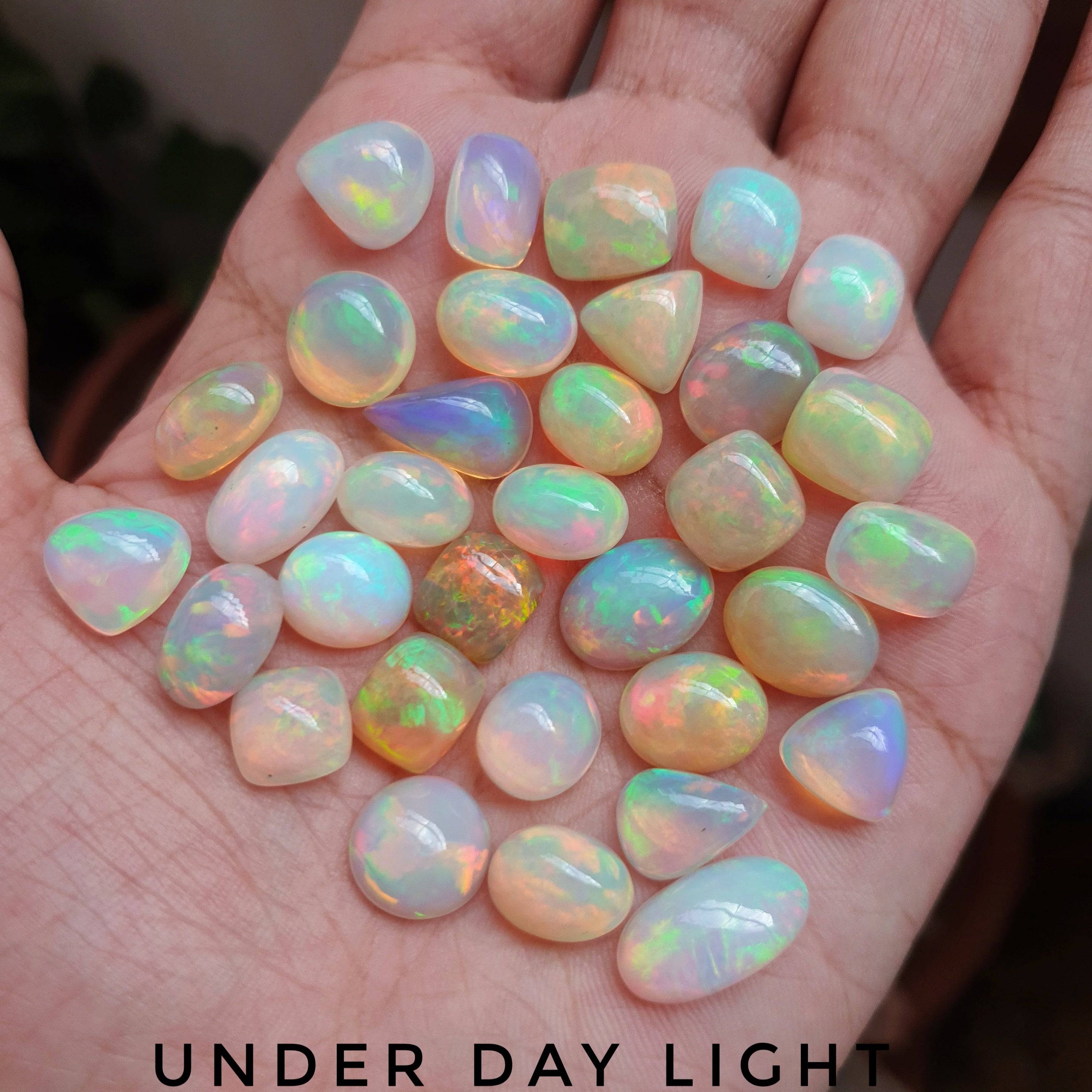 Offer🔥 Natural Opal Big size Cabochons | 9-12mm | 3-4 Ct - The LabradoriteKing