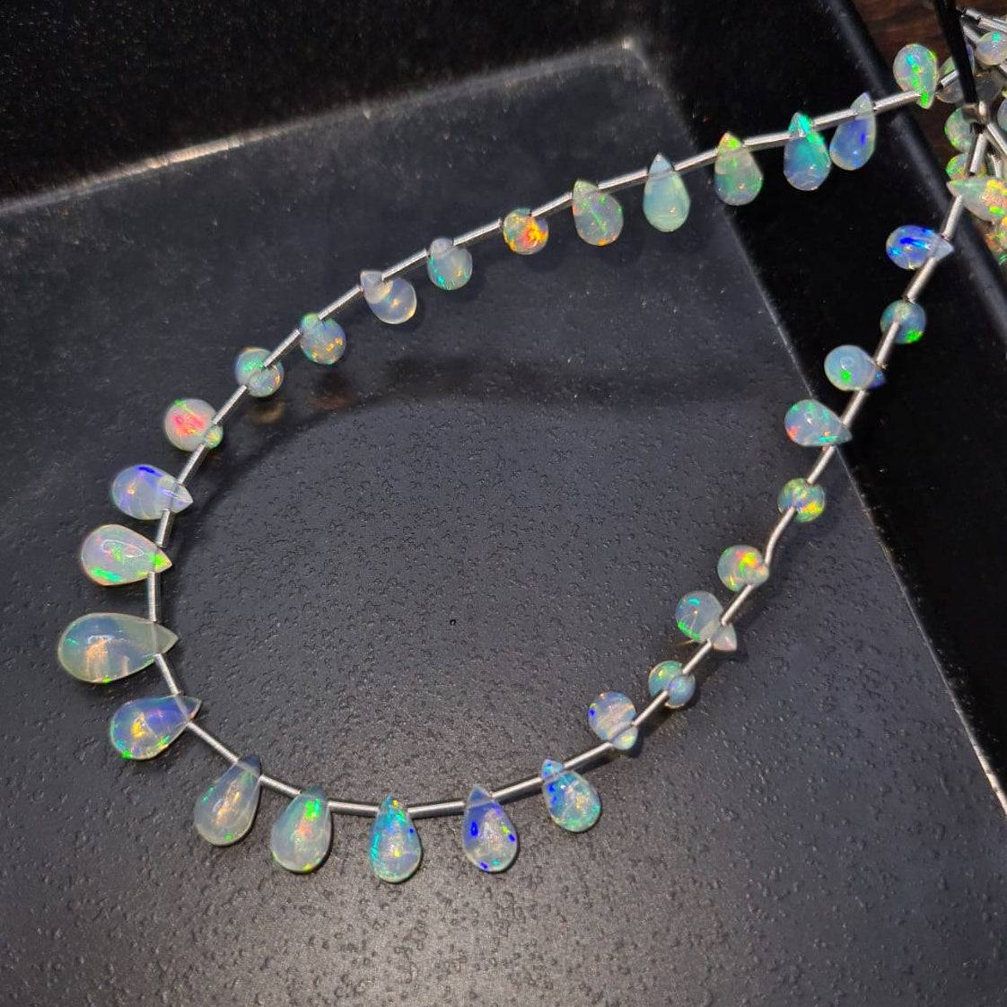 Offer 🔥 Opal Teardrop Beads | 9 Inches - The LabradoriteKing