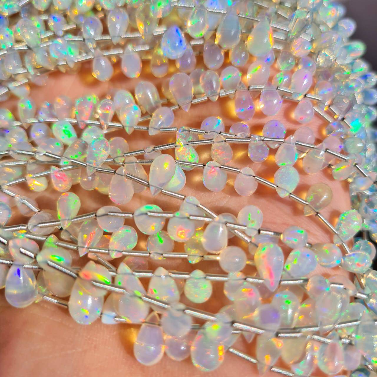 Offer 🔥 Opal Teardrop Beads | 9 Inches - The LabradoriteKing