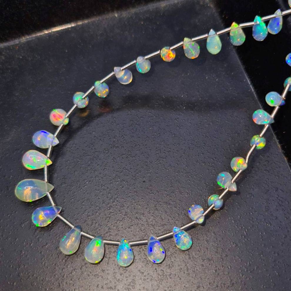 Offer 🔥 Opal Teardrop Beads | 9 Inches - The LabradoriteKing