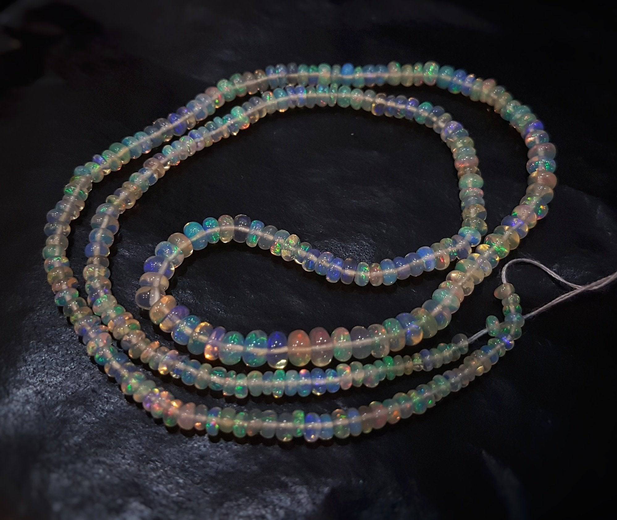 Opal Beads 17 Inches 3.5-4mm Graduated Beads UNTREATED - The LabradoriteKing