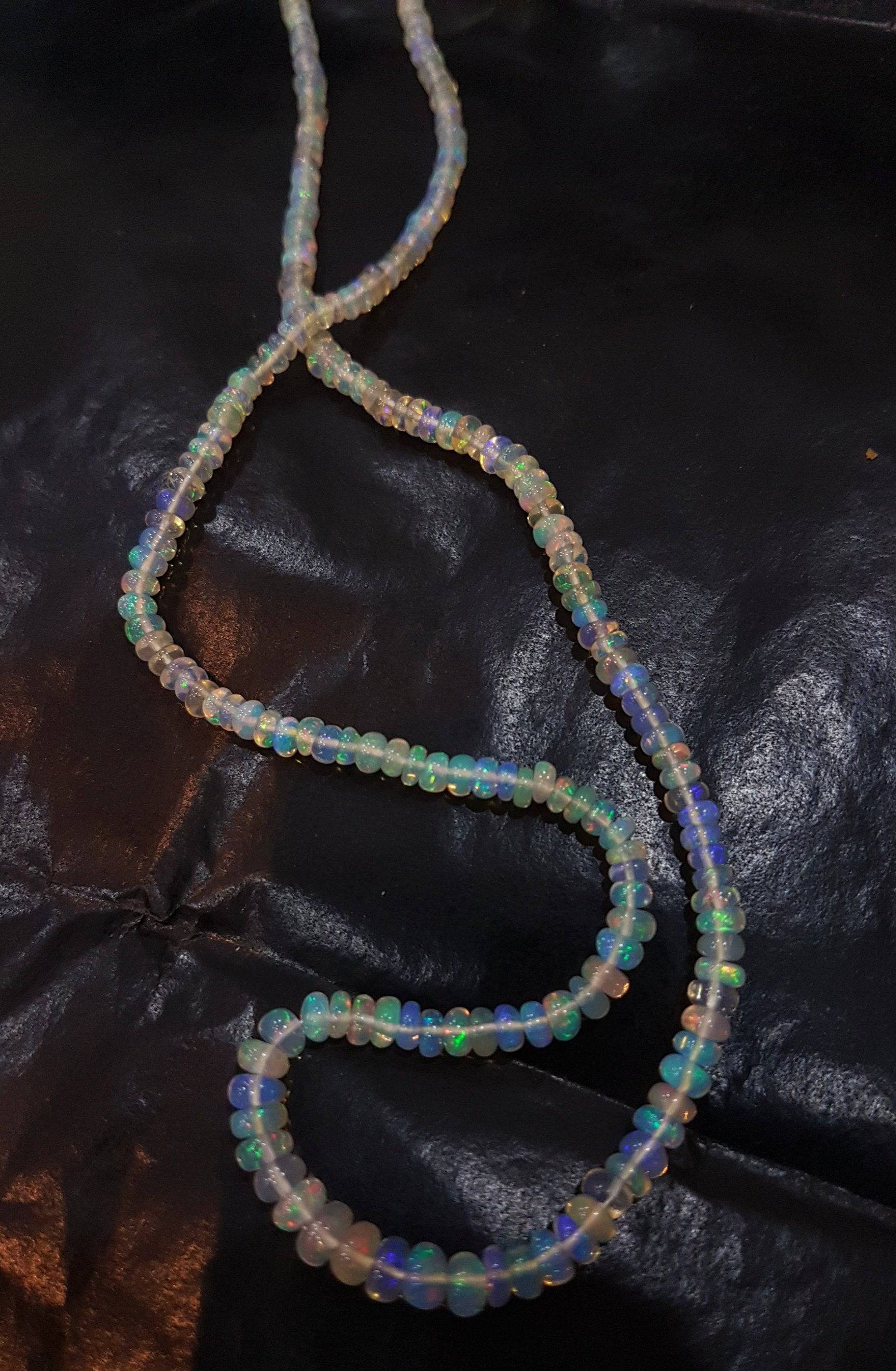 Opal Beads 17 Inches 3.5-4mm Graduated Beads UNTREATED - The LabradoriteKing