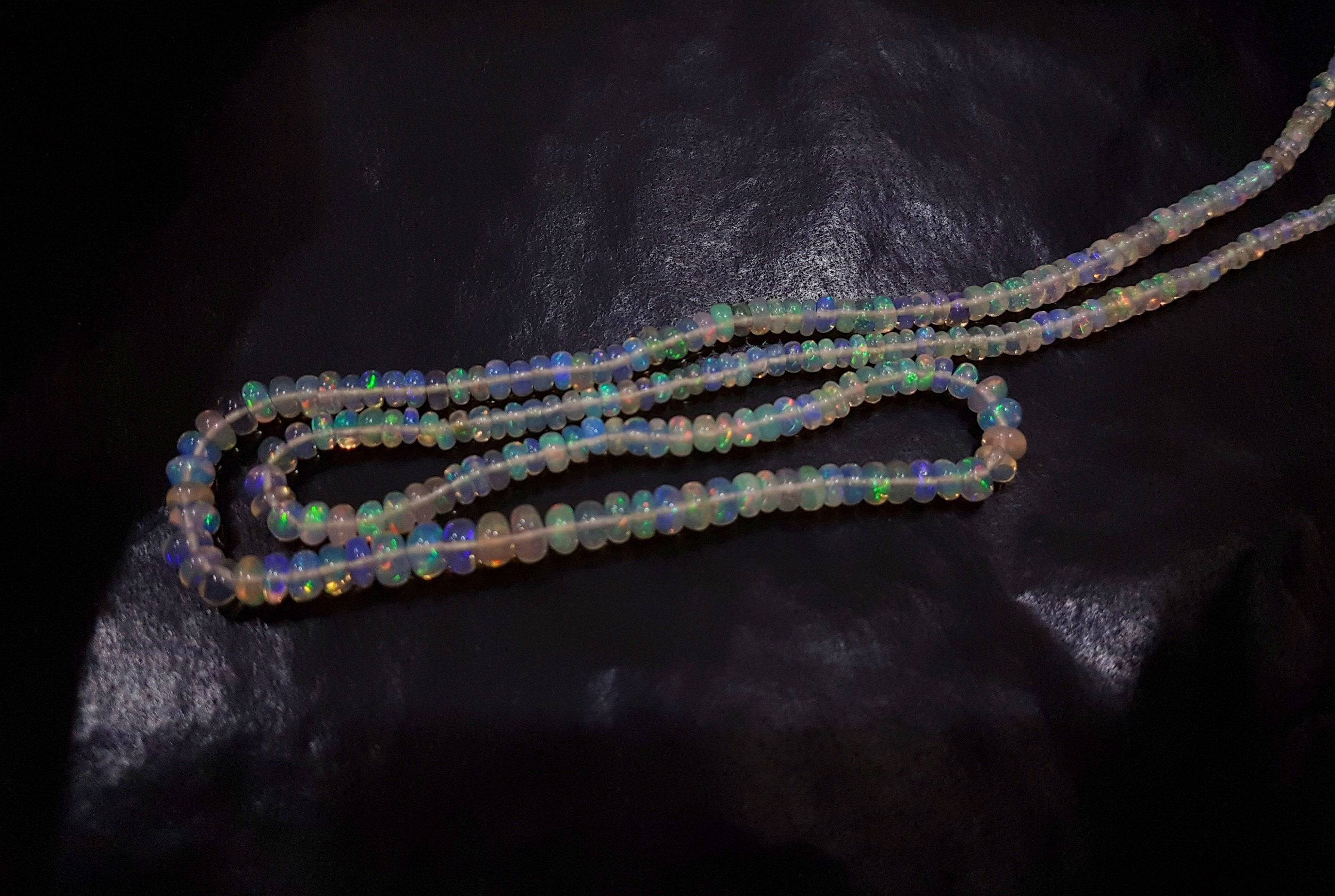 Opal Beads 17 Inches 3.5-4mm Graduated Beads UNTREATED - The LabradoriteKing