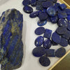 Rusian Lapis Lazuli with Gold Pigment UNTREATED Cabochons 25-38mm Sizes - The LabradoriteKing