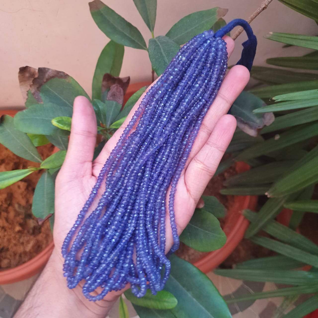 Sale🔥 Tanzanite Beads Faceted 4mm | Untreated Good Colour 14 Inches - The LabradoriteKing