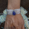 Tanzanite/Diamond and Moonstone Bracelet TOP quality Jewelry - The LabradoriteKing