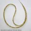 Yellow Diamond Rough Beads | 3-3.5mm 14 Inches - The LabradoriteKing