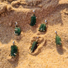 Zambian Emerald Pendant| 925 Sterling Silver Minimalist Style - The LabradoriteKing